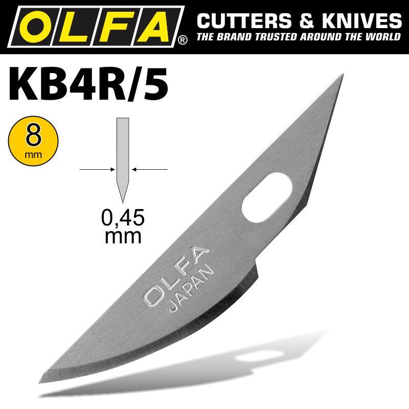 Olfa Art Curved Carving Blade 5/Pack 8 Mm - Livestainable.co.za