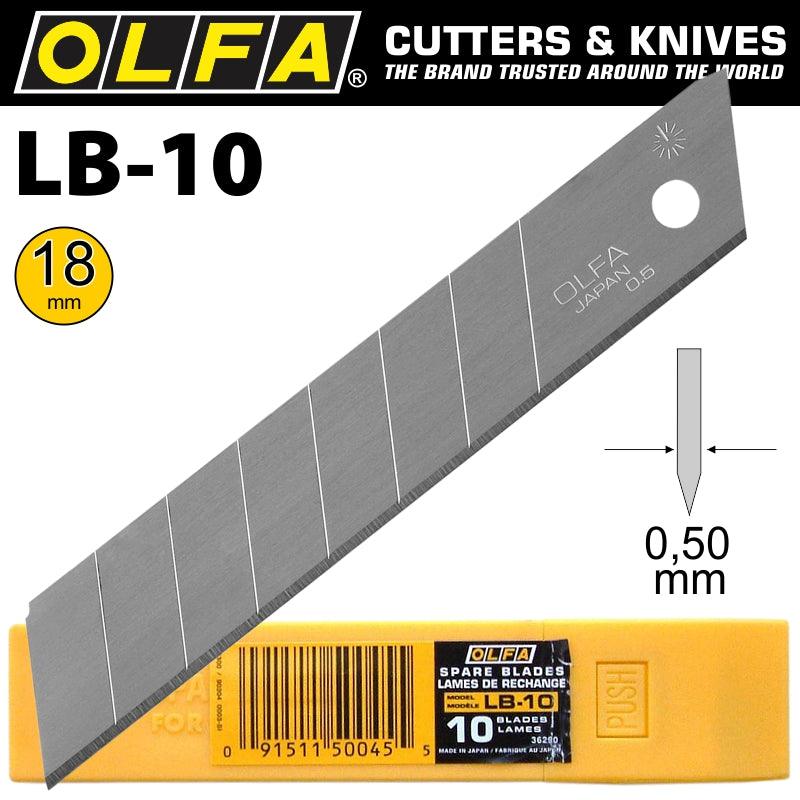 Olfa Blades Lb 10 10/Pack 18 Mm - Livestainable.co.za