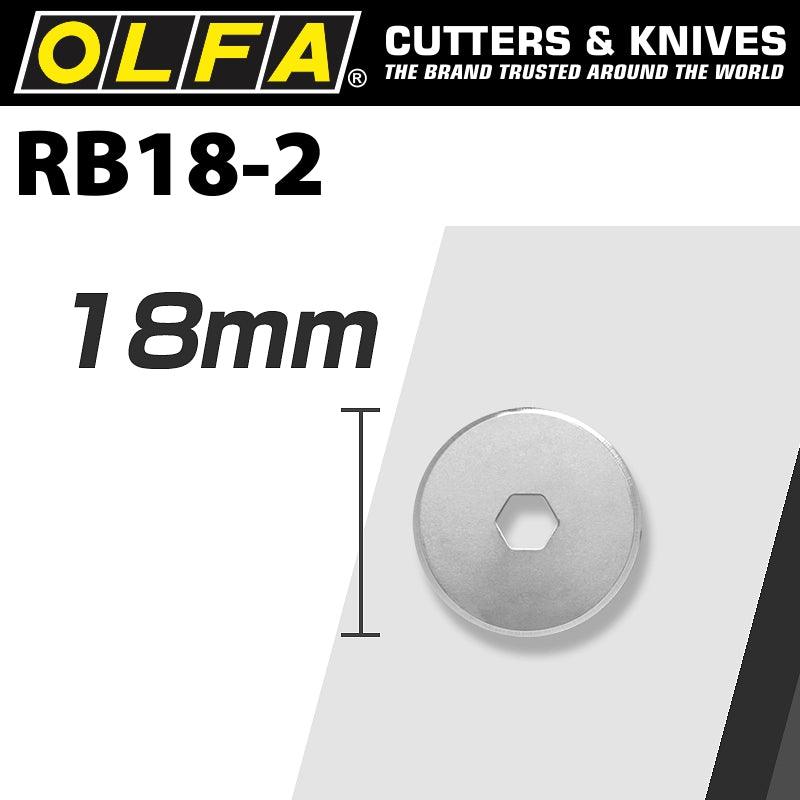 Olfa Blades Rotary Rb18 2 2/Pack 18 Mm - Livestainable.co.za