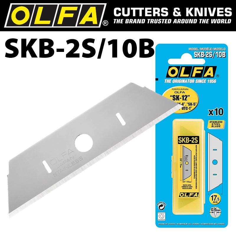 Olfa Blade Skb 2 S 10 Pack Stainless Steel For Sk 12 Sk 4 Sk 5 Sk 9 Utc - Livestainable.co.za