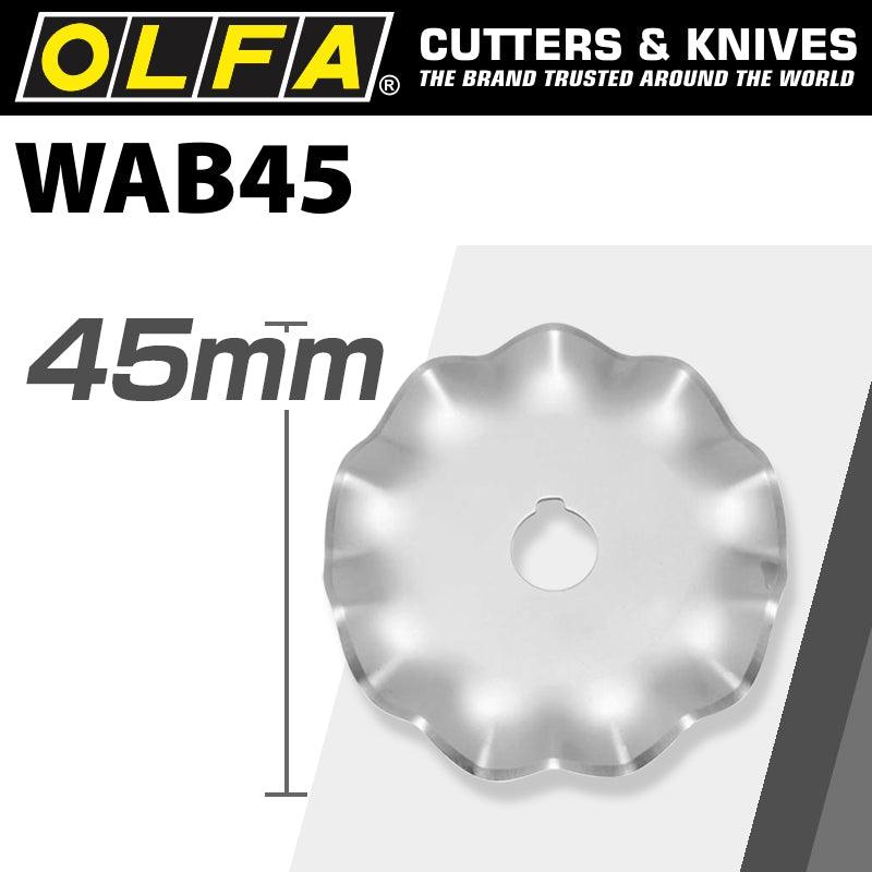 Olfa Blades Rotary Wave Cutter 45 Mm 1/Pk - Livestainable.co.za