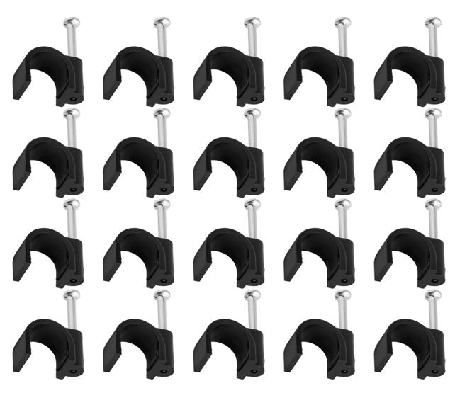Circle Nail In Saddle 12mm Black 100/Bag Cc R12 Black