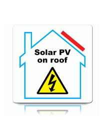 Customark Ltd PV on Roof Hazard Labels - Livestainable.co.za