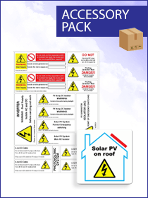 Customark Ltd PV on Roof and Hazard Labels Pack - Livestainable.co.za