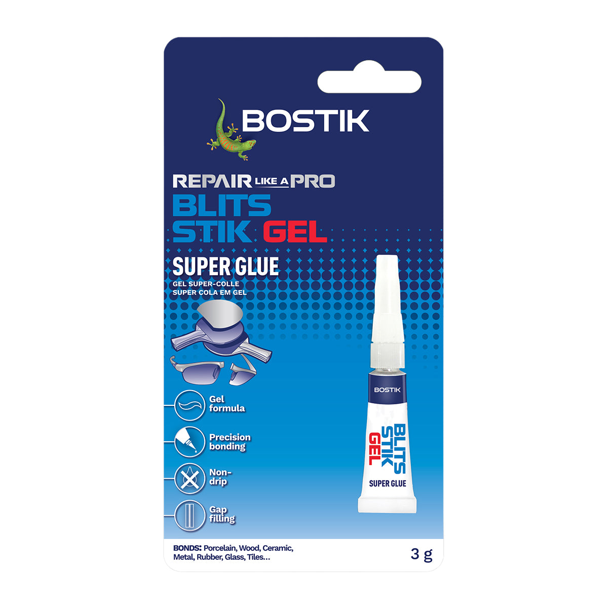 Bostik Blits Stik Super Glue Gel 3 G Bc