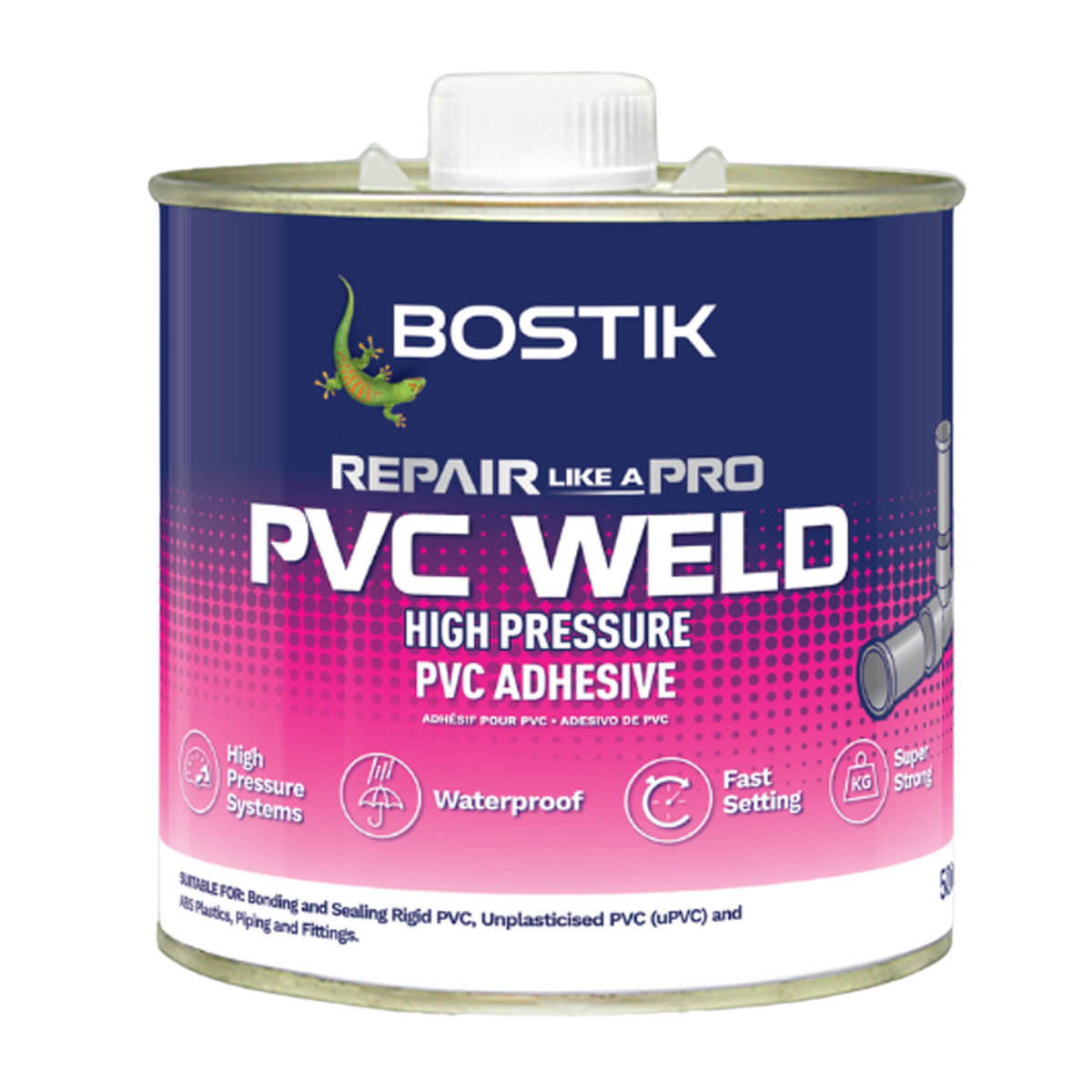 Bostik Pvc Weld 500 Ml High And Low Pressure