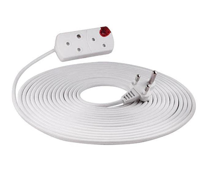 Multiplug Mains 3m Extension Adapter 2x15 A/16 A W/Indicator Bp2163 P - Livestainable.co.za