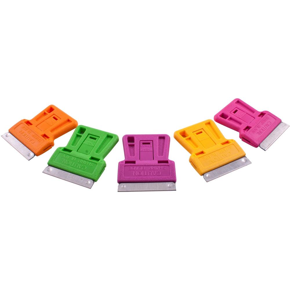 Mini Razor Scraper 60 Pc Per Candy Jar 5 Assorted Colours - Livestainable.co.za