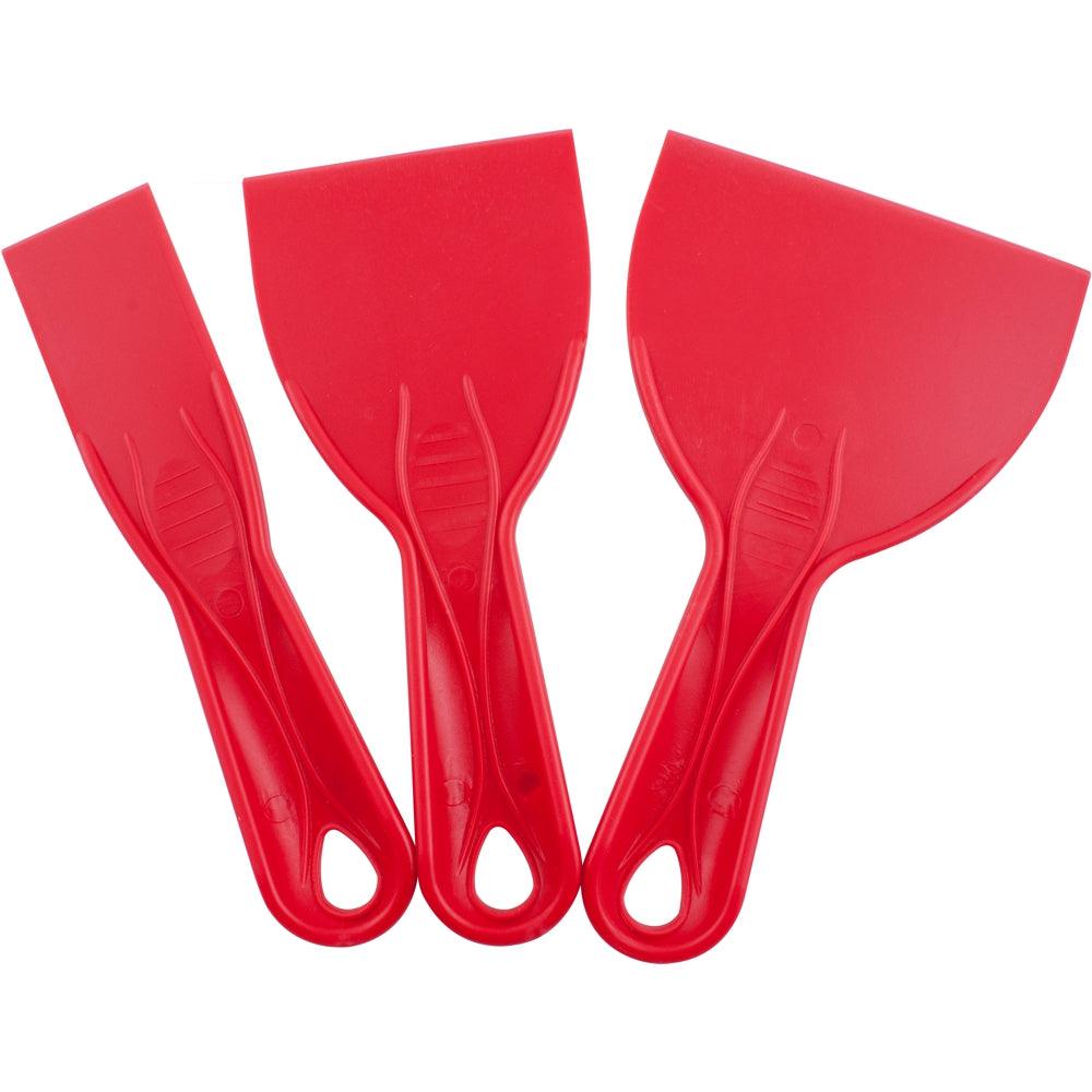 Putty Knife Plastic 3 Piece Set 38 76 & 100mm 1.5'/3'/4' - Livestainable.co.za