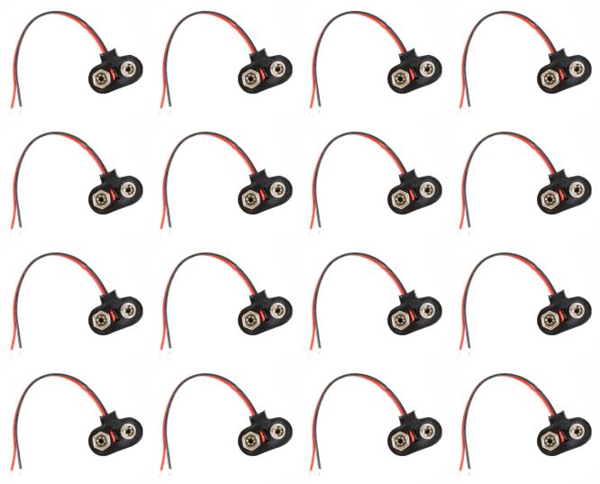 Clip For 9 V Battery T Lead Std Pm3 1 K/Bag Bs Tc Bulk