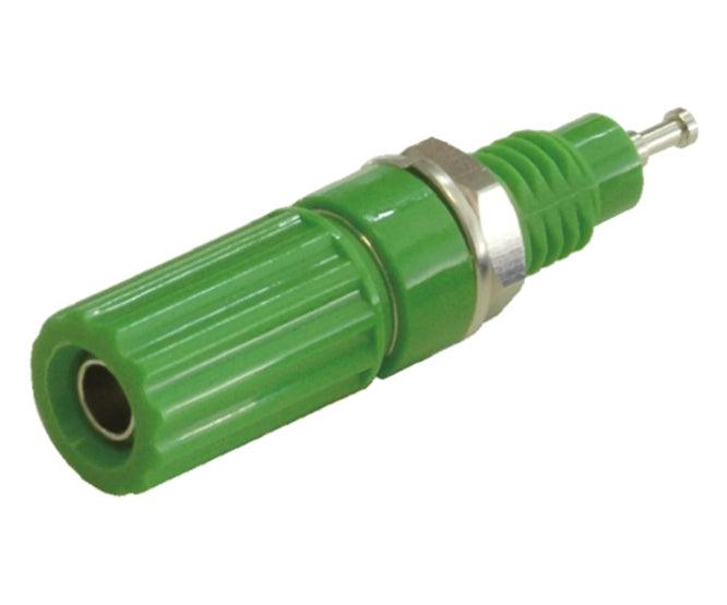 Socket Banana 4mm Green Captive Dark Green Bs4 Gr 46mm - Livestainable.co.za