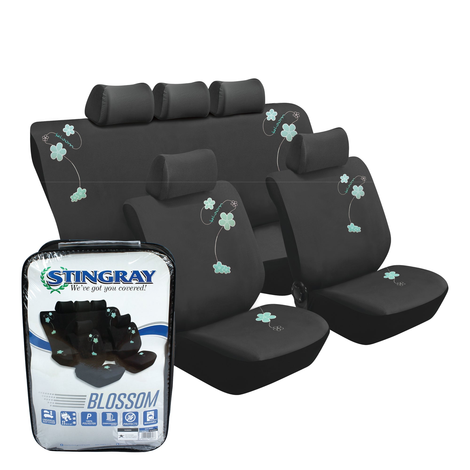 Blossom 11 Pc Car Seat Cover Set