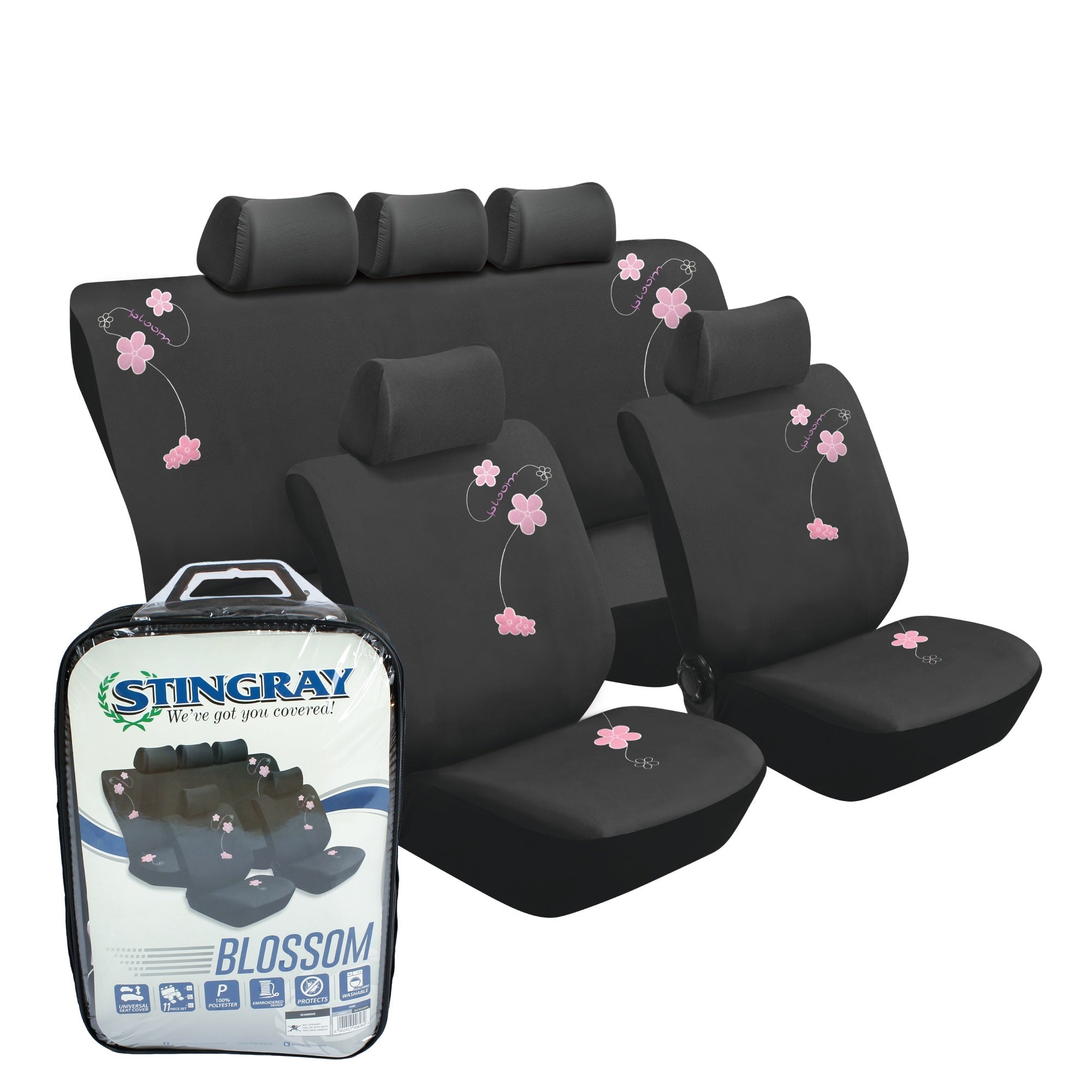 Blossom 11 Pc Car Seat Cover Set