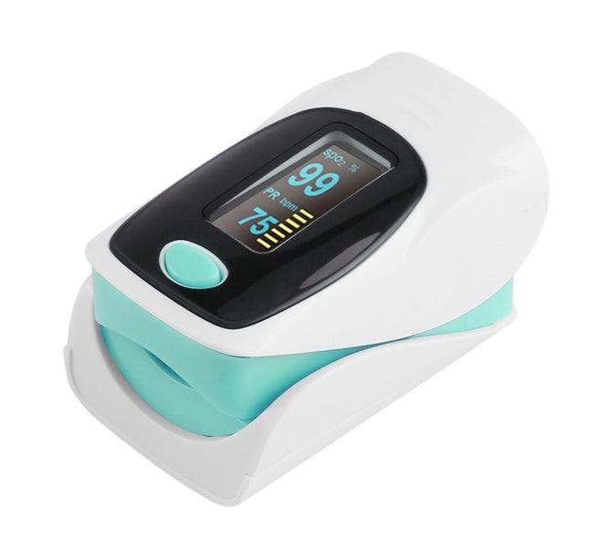 Fingertip Pulse Oximeter, Spo2 & Pulse Rate Interval C101 A3 Blue - Livestainable.co.za