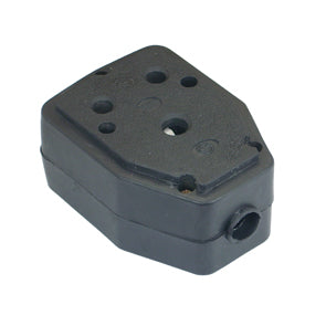 Janus Coupler Double Socket 15 A/16 A Rubber Bk C1395 P - Livestainable.co.za