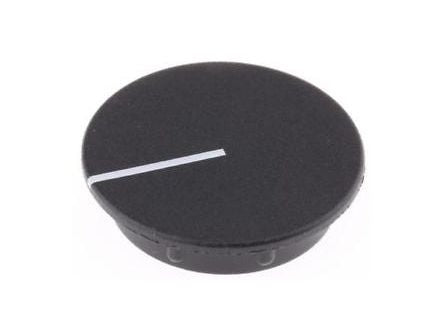 Cap For 15mm Collet Knob With White Line C151 Blk