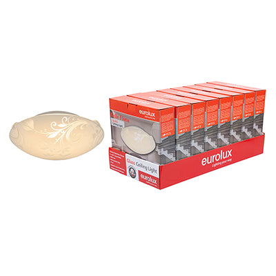 Eurolux Flora Ceiling Light White (Sell In Pdq Of 8 Only)