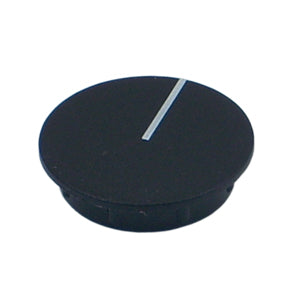 Cap For 29 Mm Collet Knob With White Line C291 Black