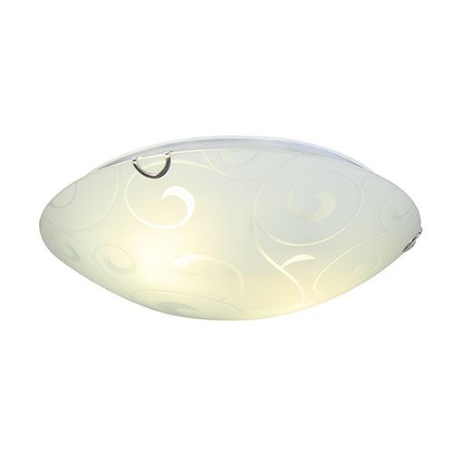 Ceiling Light 300mm Floral Design White - Livestainable.co.za