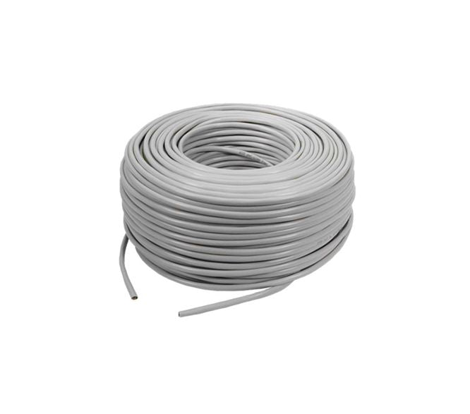 Cat6 E Utp Ethernet Cable Cu 8 C Solid Grey 100 M/R Hcat6 Eutps Gy