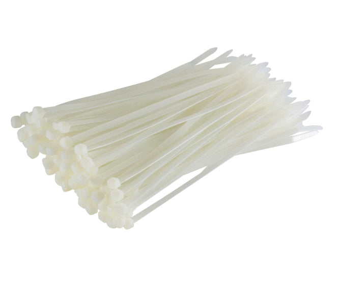 Cable Ties White 4.8 X370 Mm 100 P/Bag 20 Ct 4.8 X370 White