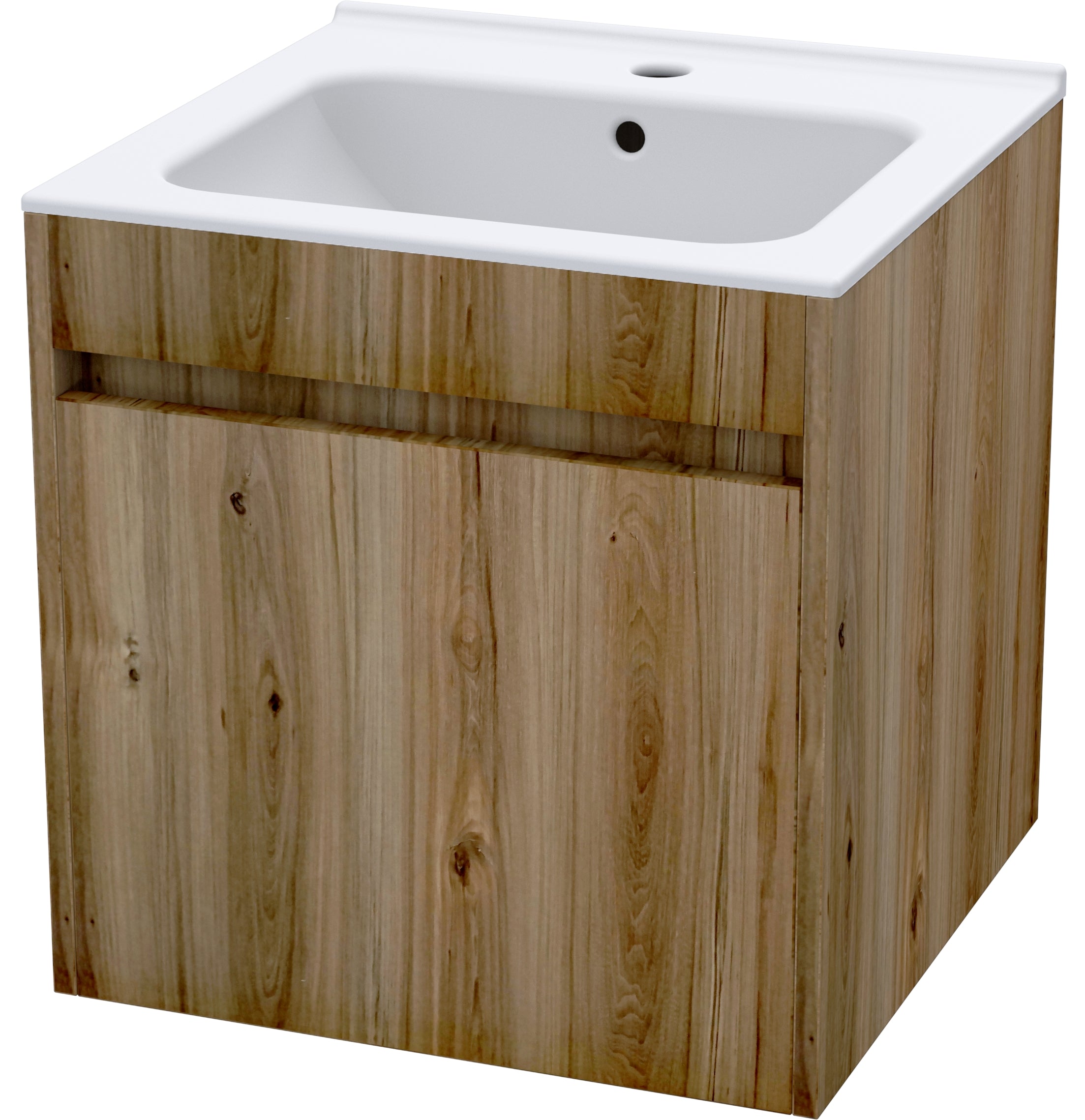 Lecico Zara Basin & Wall Hung Cabinet In Sahara 495 Mm 1 Door