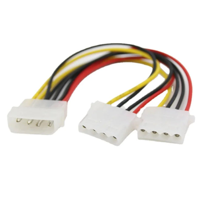 Power Splitter Cable 4 P Plug To Dual Ide 4 P Y Splitter 20mm Cabl04 M2 Fh