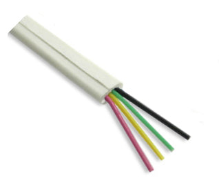 4 C Flat Modular Cable Grey Debulk Awg26 4