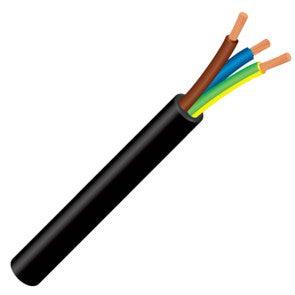 Cabtyre Cable 3 C 0.5 O=5.5 Black 100m/Roll Hk 29739 - Livestainable.co.za