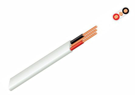 Mains Cable Flat 2.5 Mm 2 C+ Earth Gtec2.5 Ko2 Cswwgc1