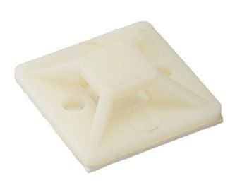 Cable Tie Adhesive Mount 20x20 Mm White Debulk Hq 20 - Livestainable.co.za