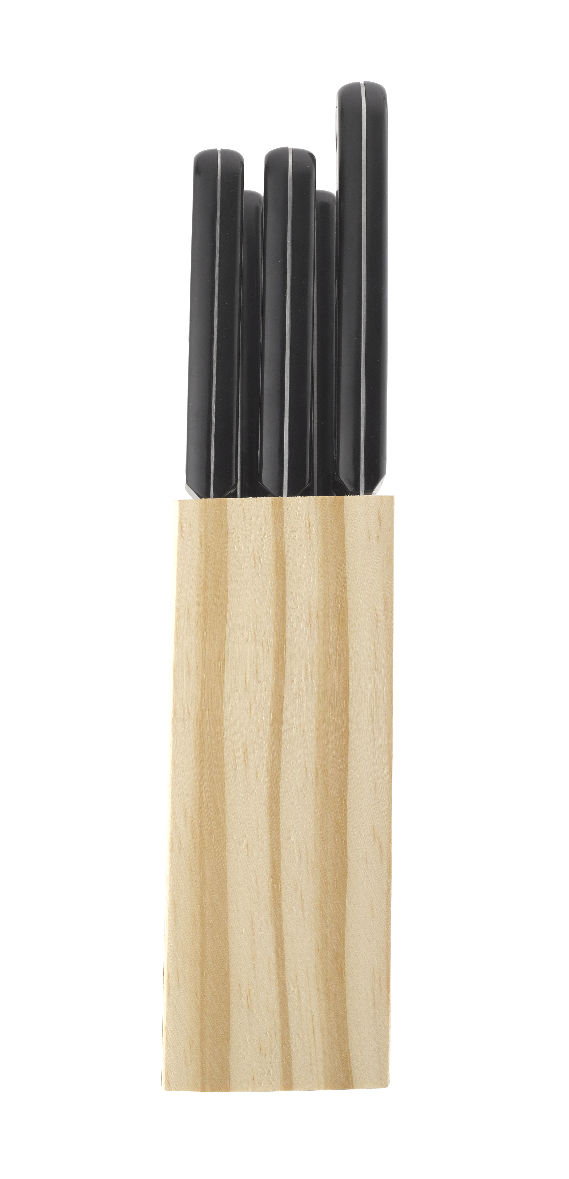 5 Pc Knife Set & Wooden Block – Torino