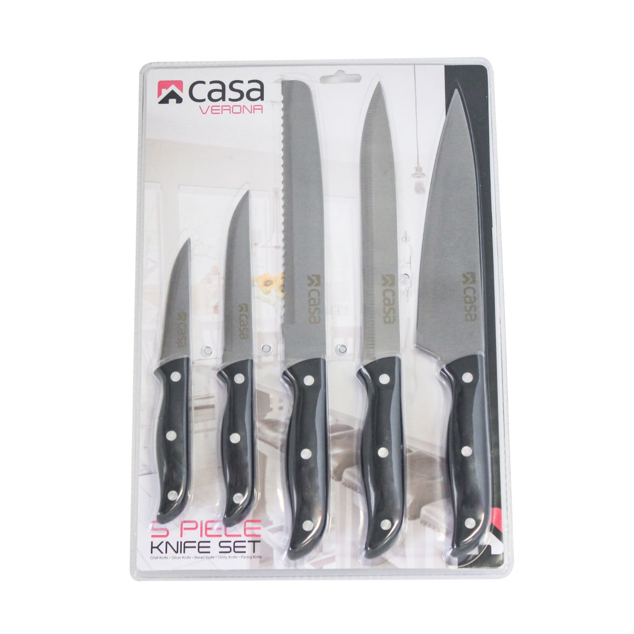 5 Pc Knife Set Verona