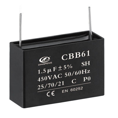 Ac Motor Run Capacitor 1.5u F 450 Vac Pcb Cbb61 B 1.5 Uf 450 Vac