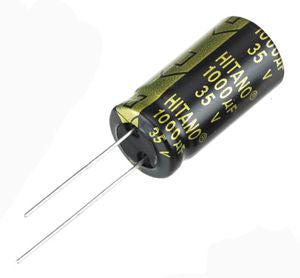 Electrolytic Capacitor Radial 1000u F 35 V Li Ht 13x26 P=5 Exr102 M35 B