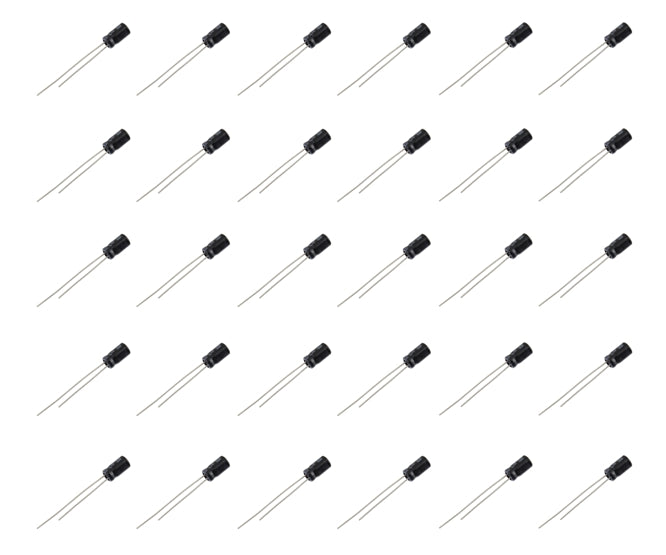 Electrolytic Capacitor Radial 0.1u F 50 V Ht 4x7 P=1.5 2 K/B Emror1 M50 B 4x7