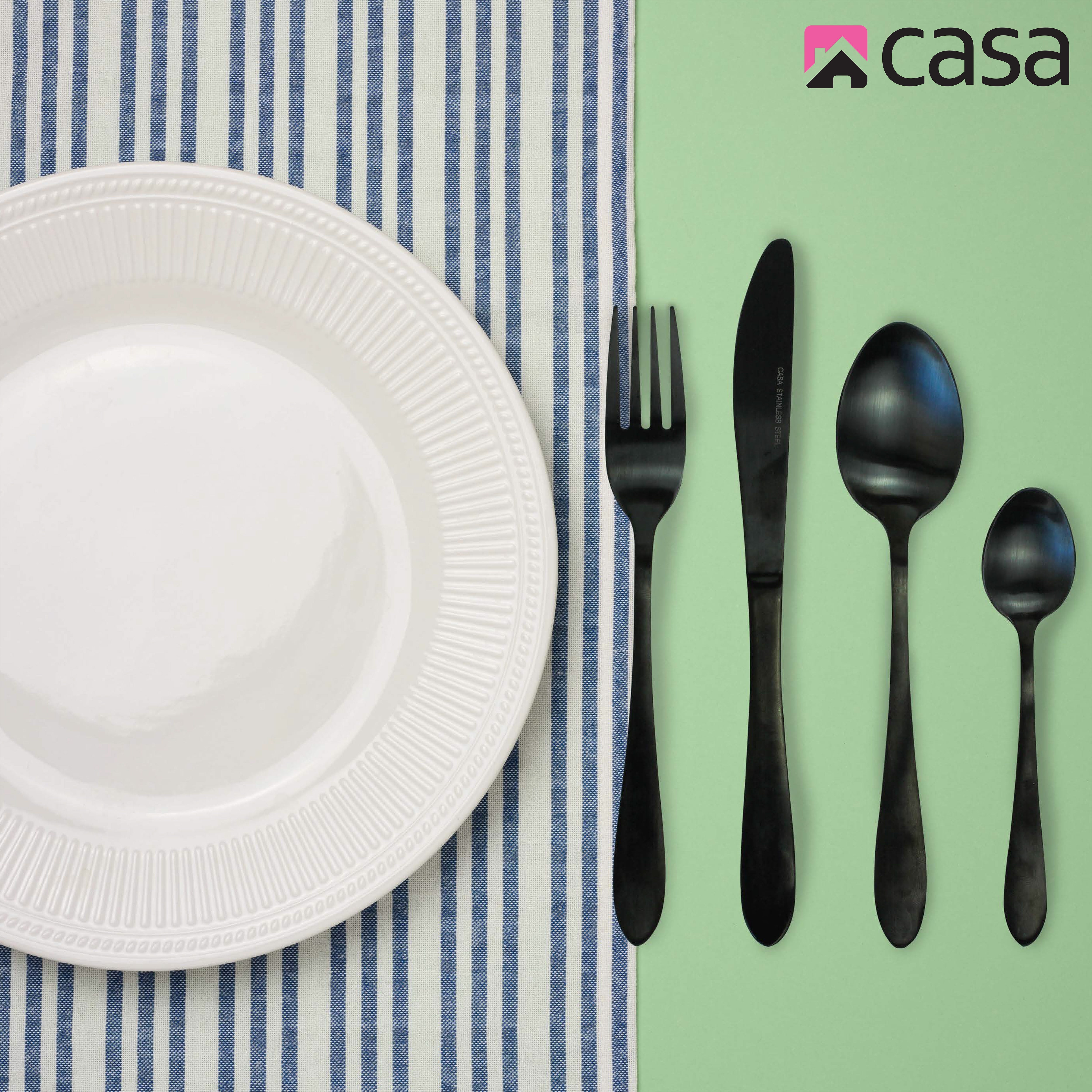 Casa Siena 16 Piece Cutlery Set | Steel