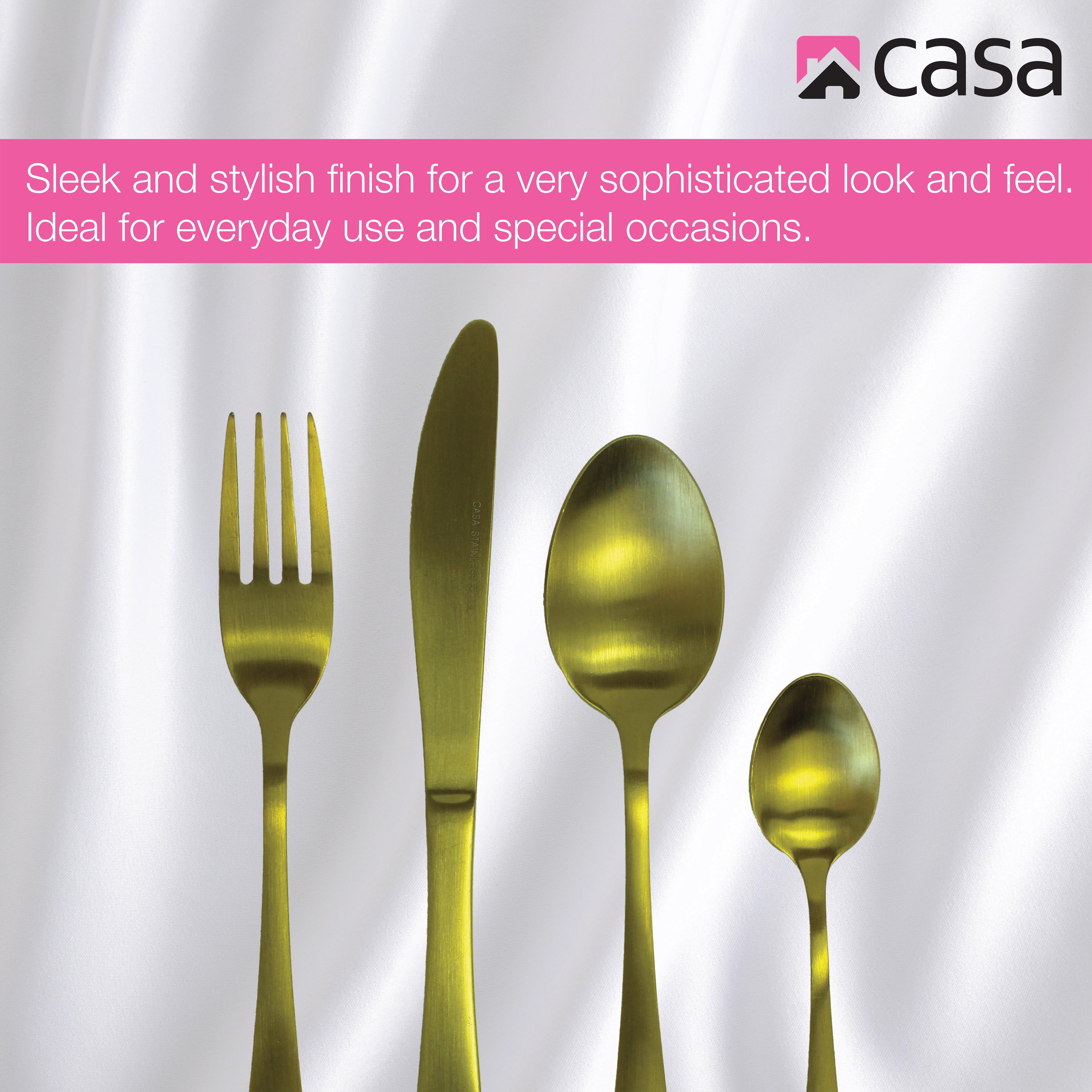 Casa Siena 16 Piece Cutlery Set | Steel
