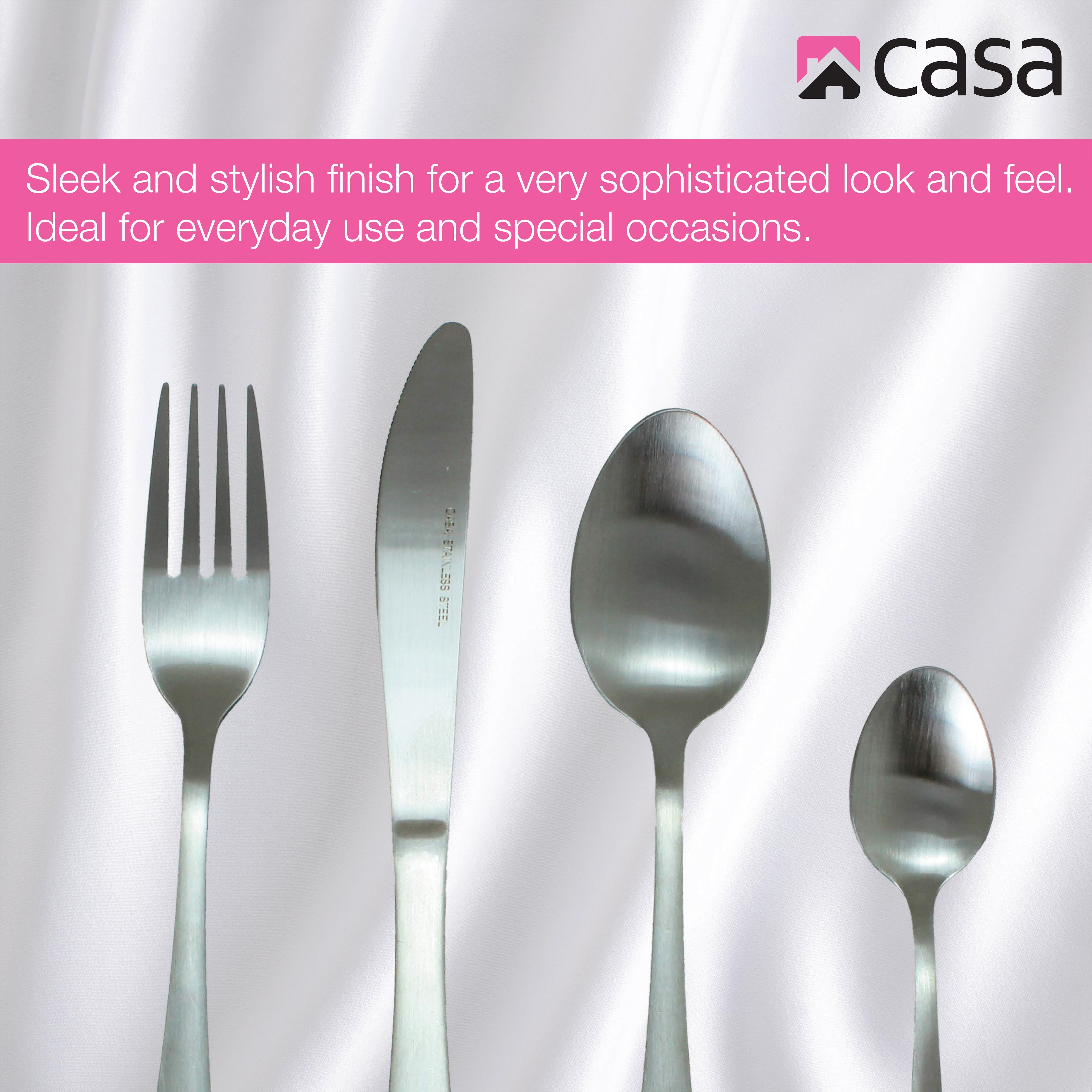 Casa Siena 16 Piece Cutlery Set | Steel