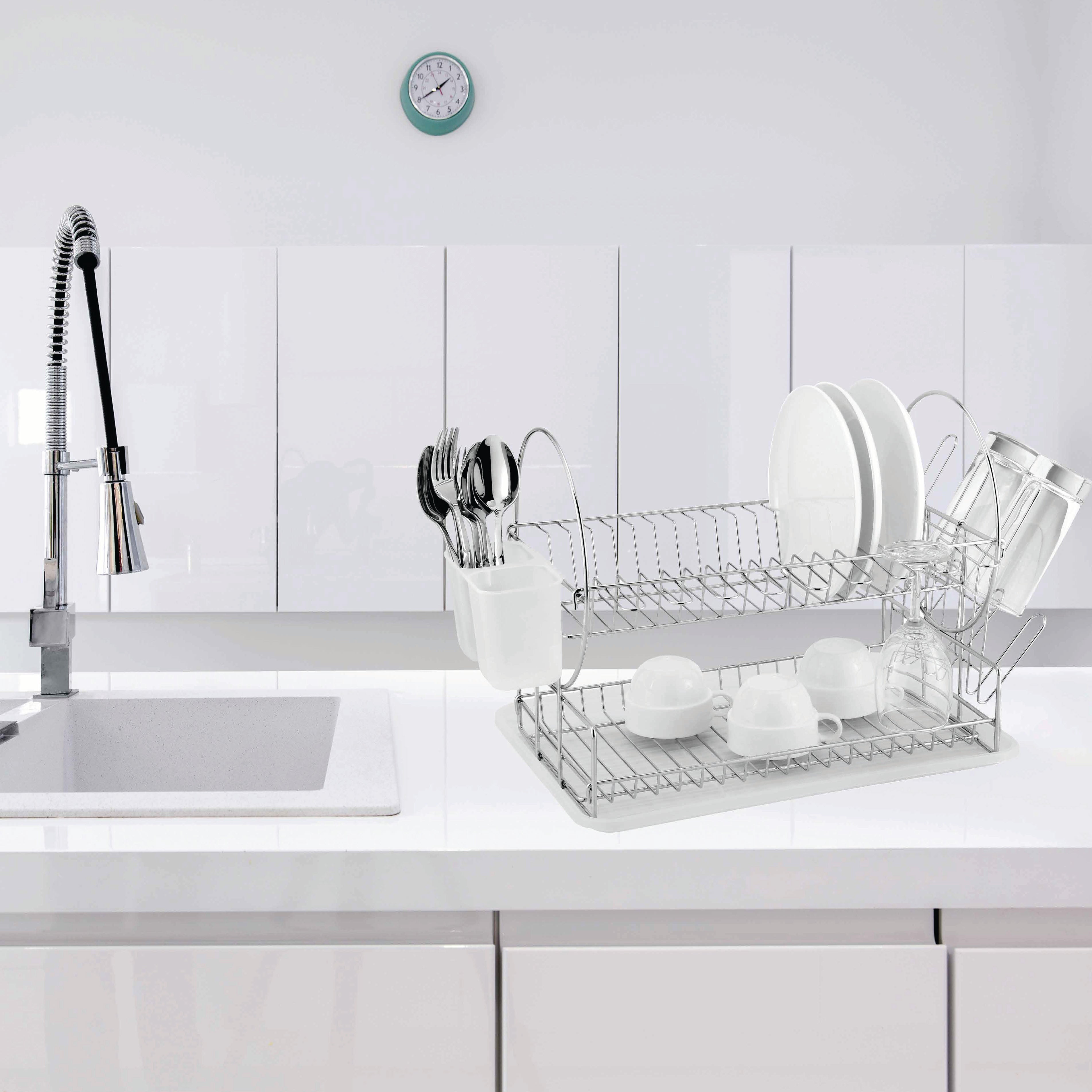 Dish Draining Rack 2 Tier Catania 202 Chrome Plated