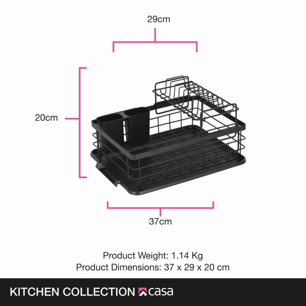 Dish Draining Rack 2 Tier Catania 401 Matt Black