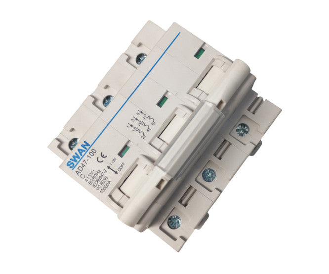 Circuit Breaker Din 100 A 3 P 10 Ka C Curv Cb Ad47 103100