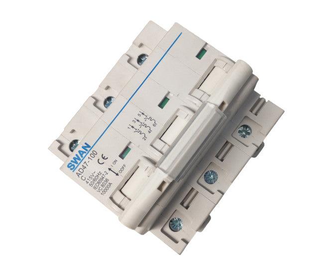 Circuit Breaker Din 63 A 3 P 10 Ka C Curve Cb Ad47 10363 - Livestainable.co.za