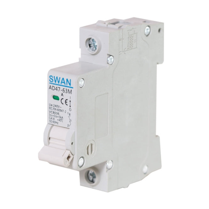 Mcb / Circuit Breaker 3 Ka C Curve 1 P 1 A Cb Ad47 M 3101