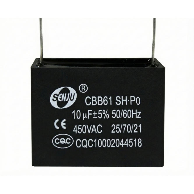 Capacitor C/Fan Motor 10u F 450 Vac Pcb Cbb61 10 Uf/450 Vac