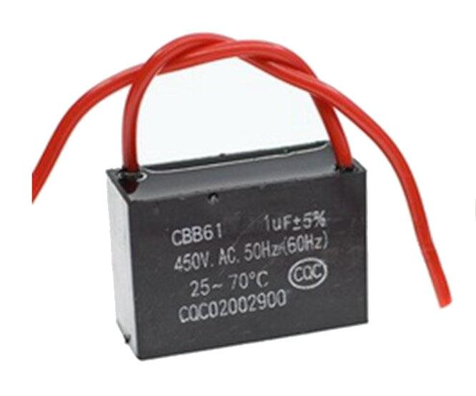 Capacitor C/Fan 1u F 450 Vac Leads Cbb61 B 1 Uf 450 Vac *A* - Livestainable.co.za