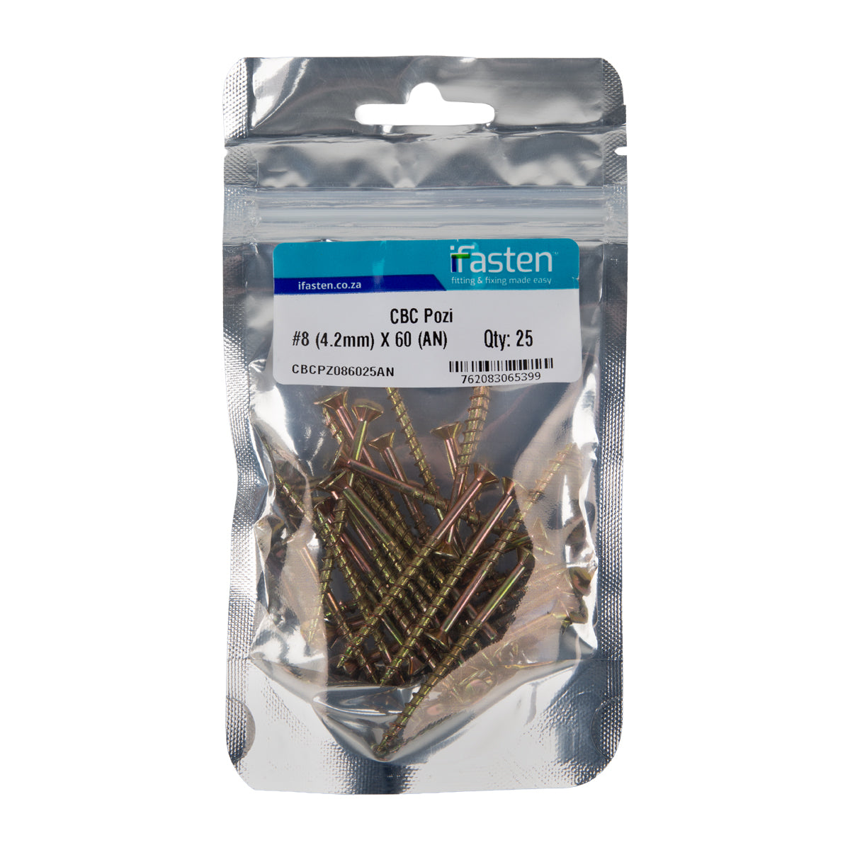 Ifasten Cbc Pozi No8 4.2 Mmx60 Mm 25 Pp