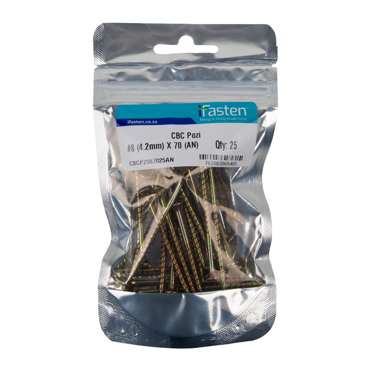 Ifasten Cbc Pozi No8 4.2 Mmx70 Mm 25 Pp