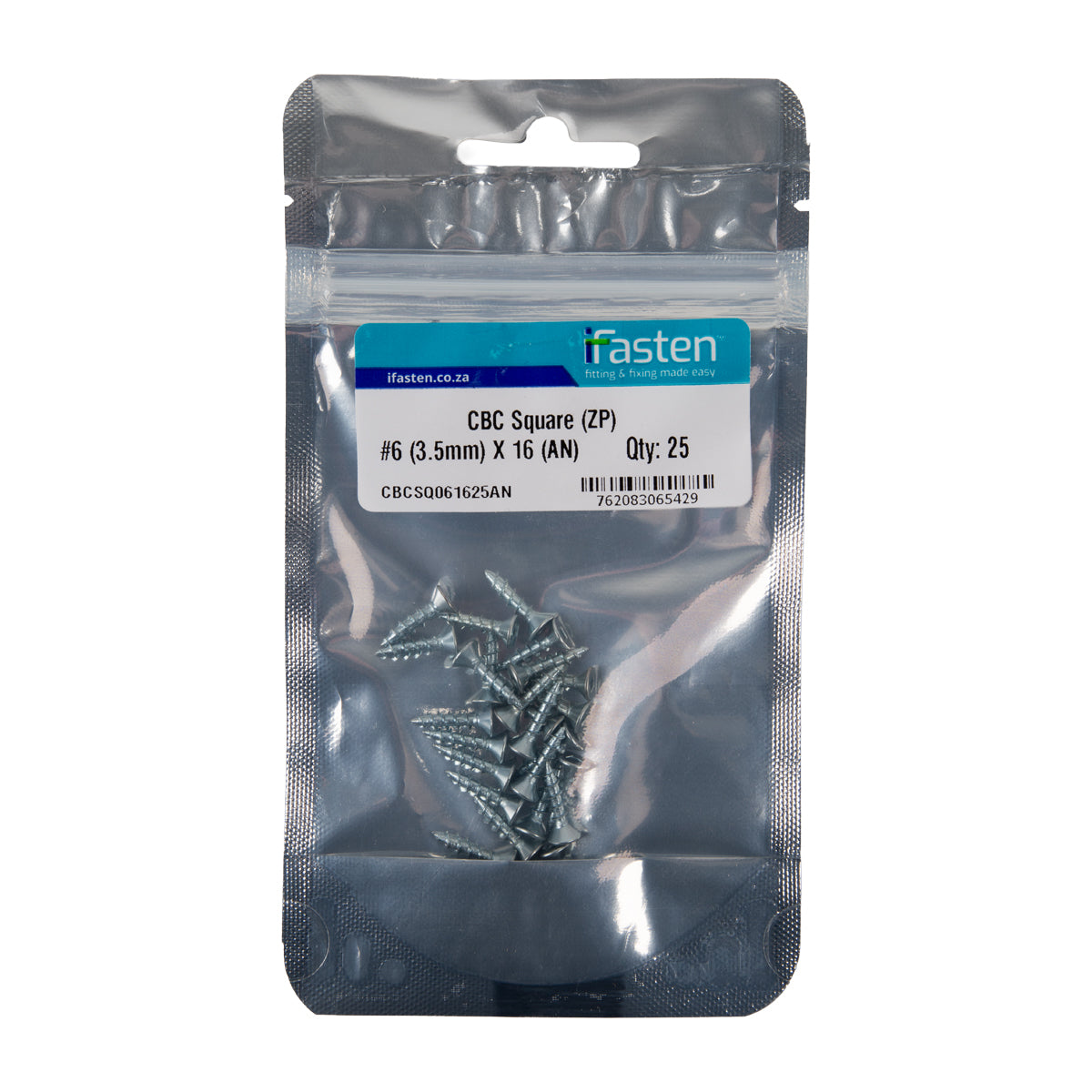 Ifasten Cbc Square No6 Zp 3.5 Mmx16 Mm 25 Pp