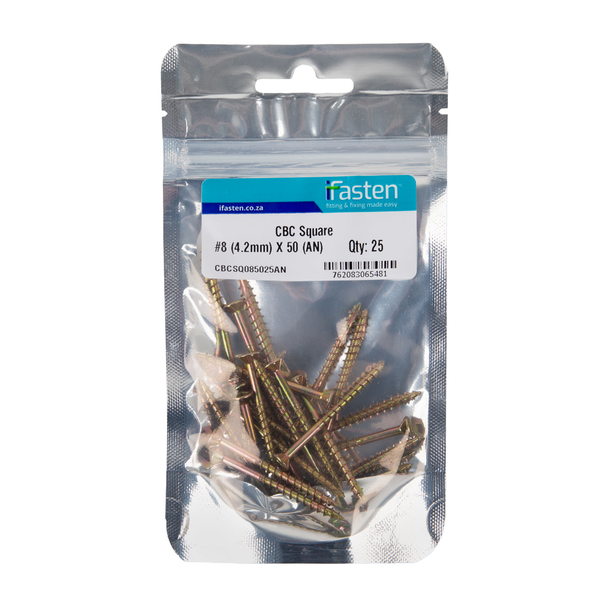 Ifasten Cbc Square No8 4.2 Mmx50 Mm 25 Pp